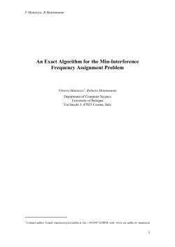 An Exact Algorithm for the Min-Interference Frequency Assignment