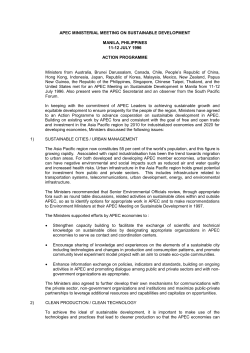 apec ministerial meeting on - APEC Meeting Document Database