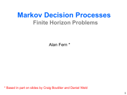 Markov Decision Processes