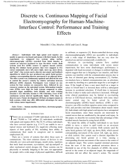 Discrete vs. Continuous Mapping of Facial
