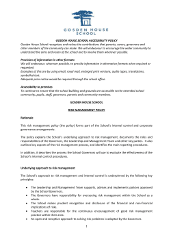 GOSDEN HOUSE SCHOOL ACCESSIBILITY POLICY Gosden