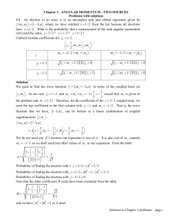 ch 3-ANGULAR MOMENTUM - TWO SOURCES