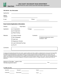 Dust Control Permit