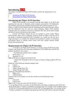 Introducing the PSpice SLPS Interface