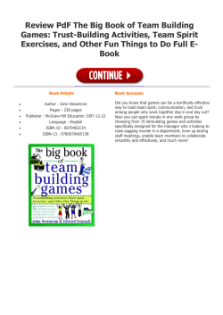 Review PdF The Big Book of Team Building Games