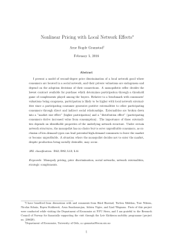 Nonlinear Pricing with Local Network Effects