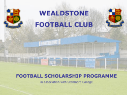 football scholarship training