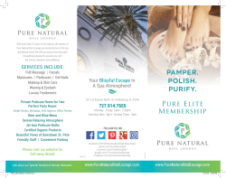 PAMPER. POLISH. PURIFY. Pure Elite Membership