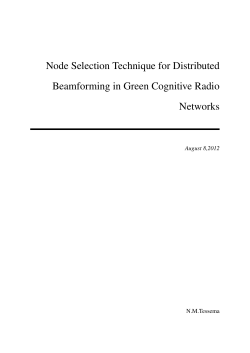 Node Selection Technique for Distributed Beamforming in Green