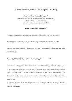Copper Impurities In Bulk ZnO: A Hybrid DFT Study