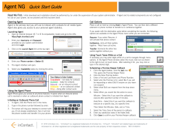 Agent NG Quick Start Guide