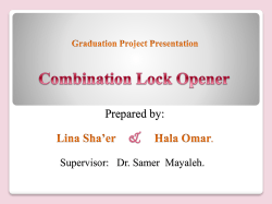 Combination Lock Opener