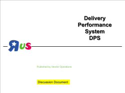 Staff Training - Toys"R”Us Vendor Extranet