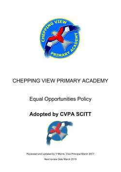 CVPA Equal Opportunities Policy