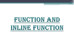 Inline Function