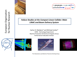 Material damage caused by the BDS beam