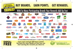Buy Brands. Earn Points. GEt rEwards.