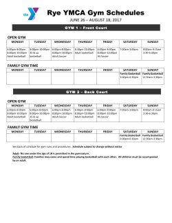 Gym Schedule