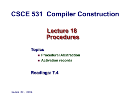 531 Summer04 Lec8 Bottom Up Parsing