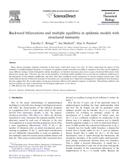 Backward bifurcations and multiple equilibria in epidemic models