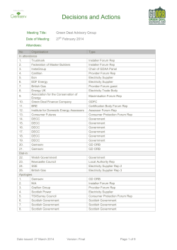 GDAG 04 Decisions and Actions 2014-02-27