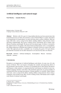 Artificial intelligence and natural magic