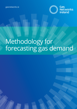 Methodology for forecasting gas demand