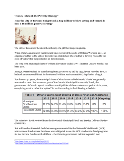 Honey I shrunk the Poverty Strategy