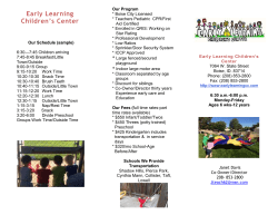 - Early Learning Children`s Center