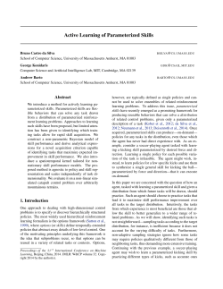 Active Learning of Parameterized Skills