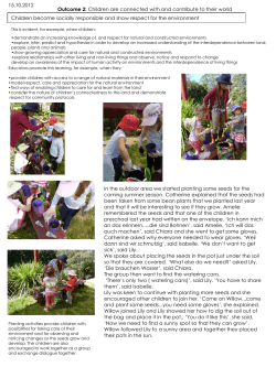 Outcome 2: Children are connected with and contribute to their