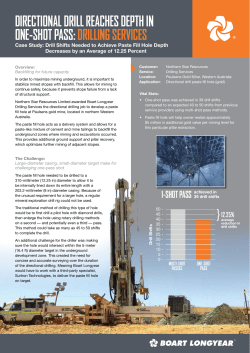 directional drill reaches depth in one-shot pass