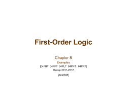 First-Order Logic