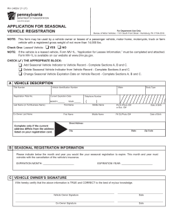 PennDOT Form MV