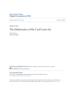 The Mathematics of the Card Game Set