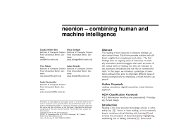 neonion- combining human and ma