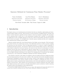 Operator Methods for Continuous