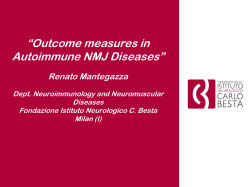 Outcome Measures in Autoimmune NMJ diseases