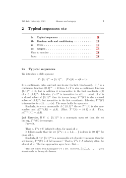 2 Typical sequences etc