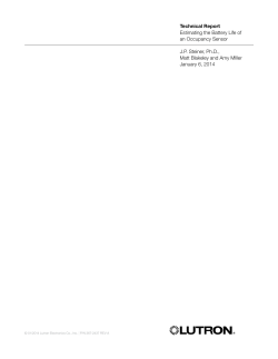 Technical Report - Estimating the Battery Life of an