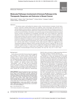 Molecular Pathways - Clinical Cancer Research