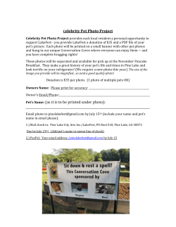 Celebrity Pet Photo Project