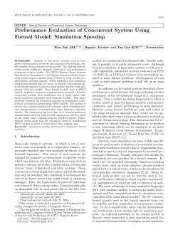 Performance Evaluation of Concurrent System Using Formal Model