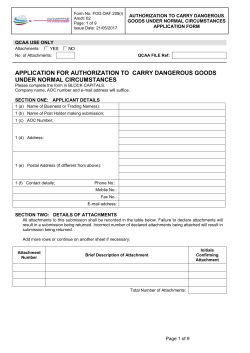 FOD Application Form Template - Qatar Civil Aviation Authority