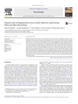 Separate and overlapping brain areas encode subjective value