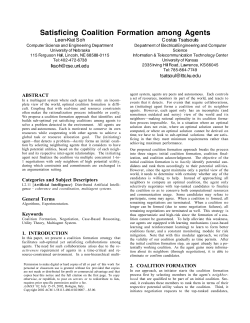 Satisficing Coalition Formation among Agents