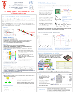 TOTEM in Run2: A diamond TOF detector