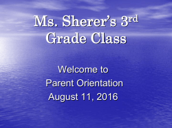 Mrs. Henry`s 4th Grade Class