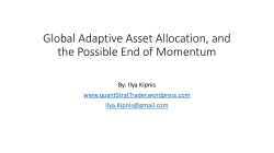 Global Adaptive Asset Allocation, and the Possible