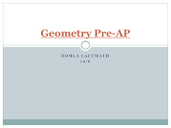 Geometry Pre-AP